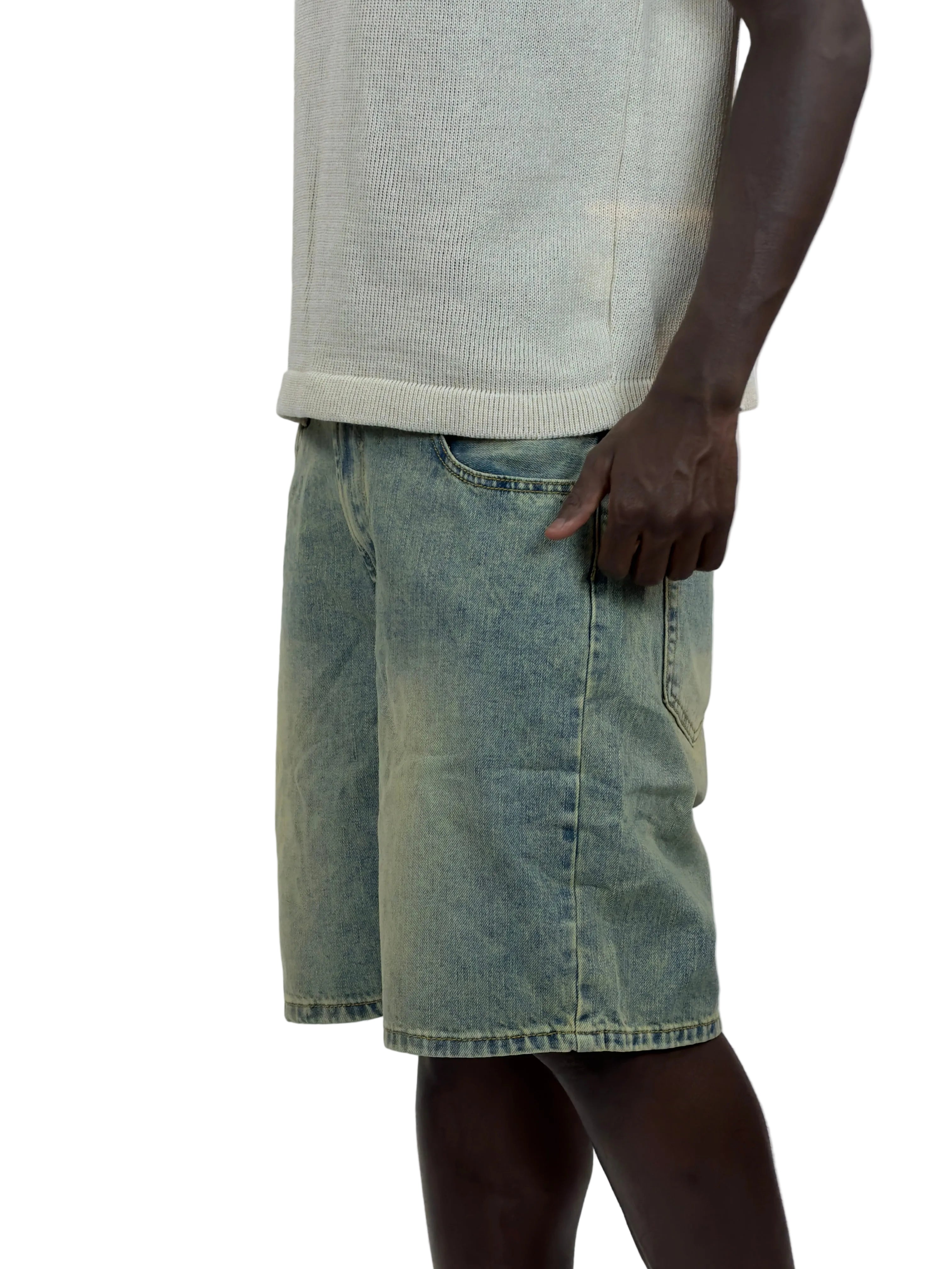 GT-SHORT DENIM SABBIA WASH